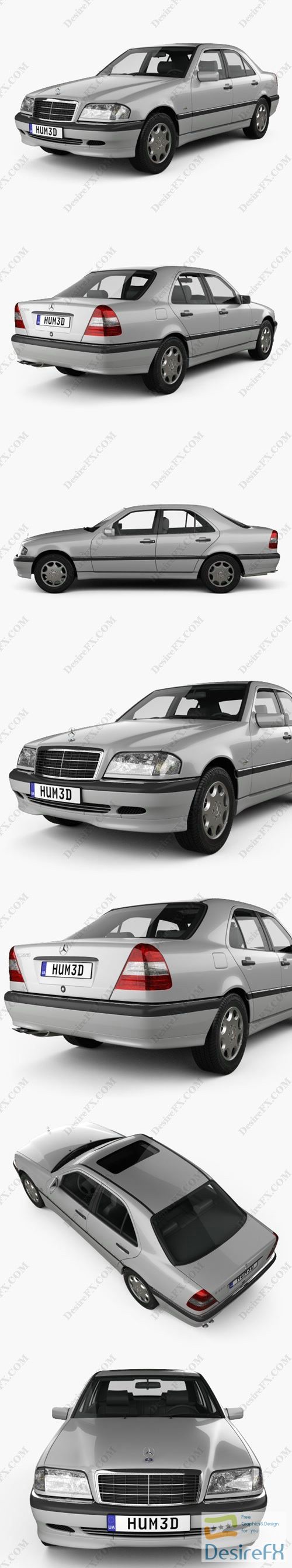 Mercedes-Benz C-Class 1997 3D Model