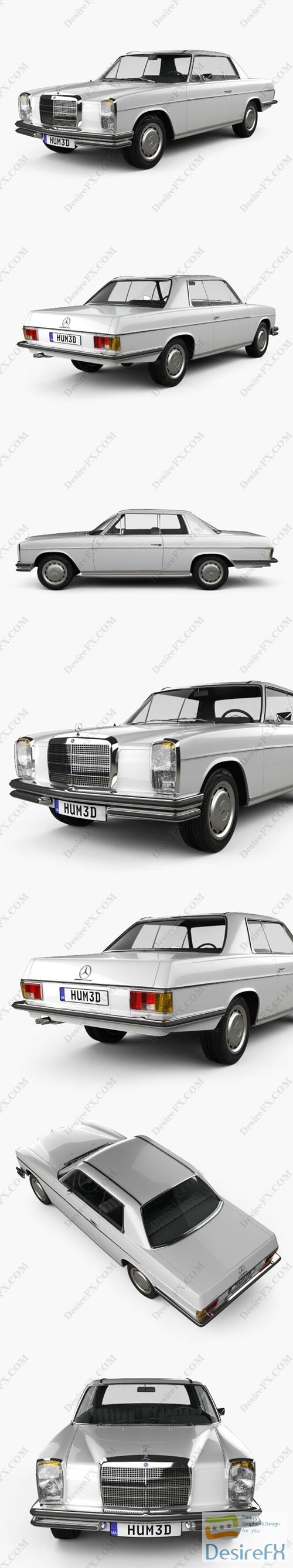 Mercedes-Benz W114 1968 3D Model