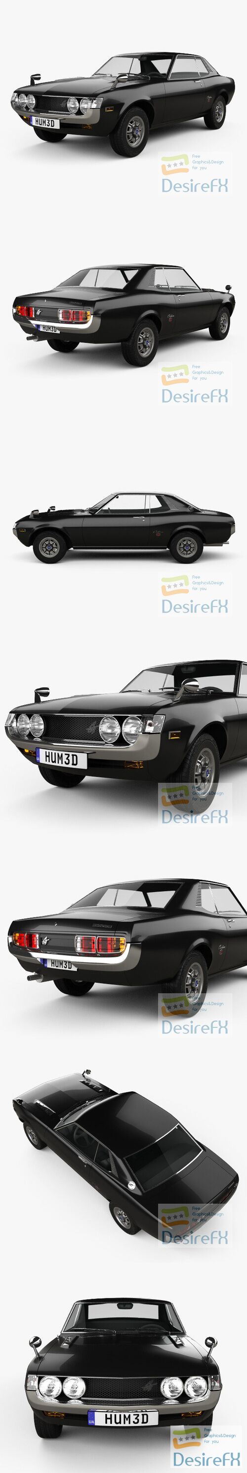 Toyota Celica 1600 GT Coupe 1973 3D Model