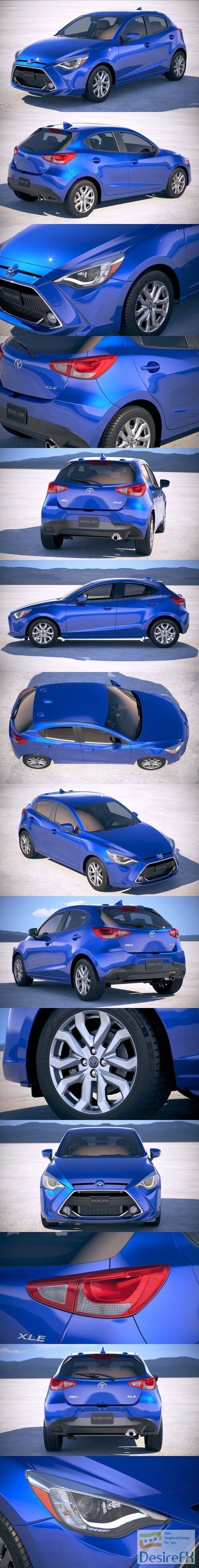 Toyota Yaris Hatchback US 2020 3D Model