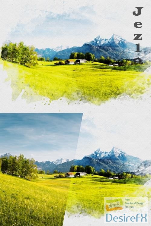 Photographic Watercolor Painting Effect 372053435
