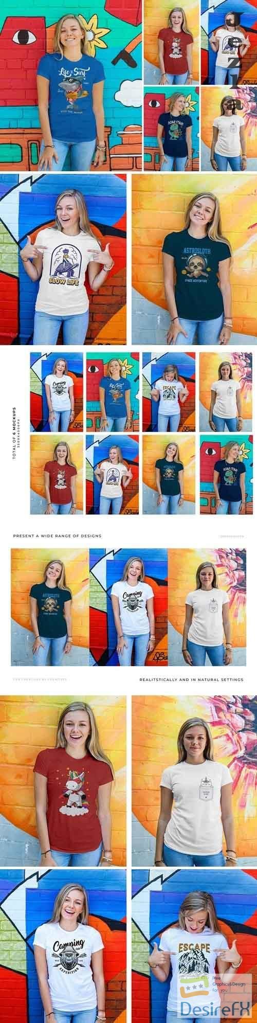 Women Urban T-Shirt Mockups