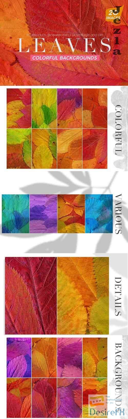 20 Colorful Leaves Backgrounds - 800400