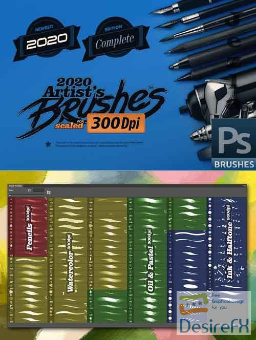 RM Artist's Brushes (for 300 DPI) - 4677776
