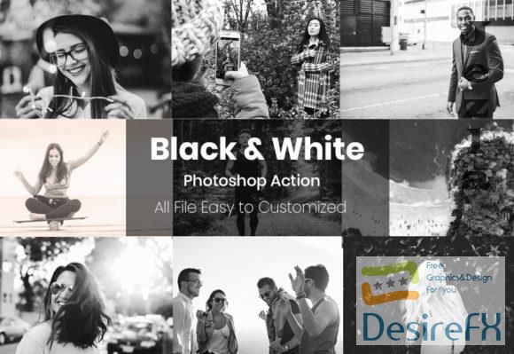 7 Black and White - Photoshop Action