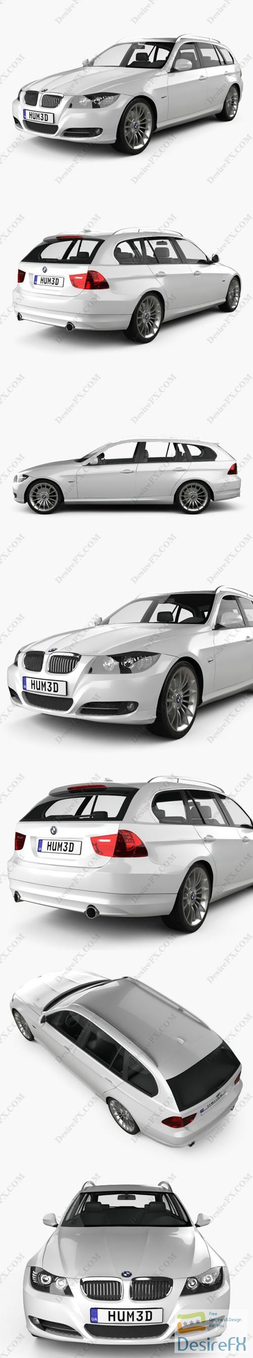 BMW 3 series Touring 2011 3D Model