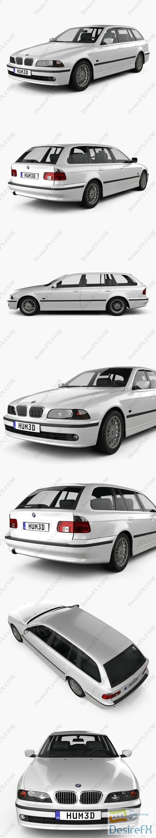 BMW 5 Series Touring 1999 3D Model