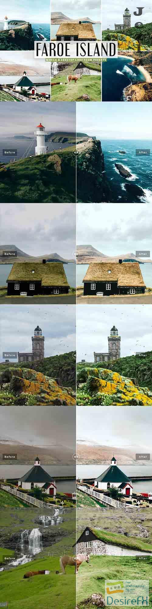 Faroe Island Pro Lightroom Presets - 5336449 - Mobile &amp; Desktop
