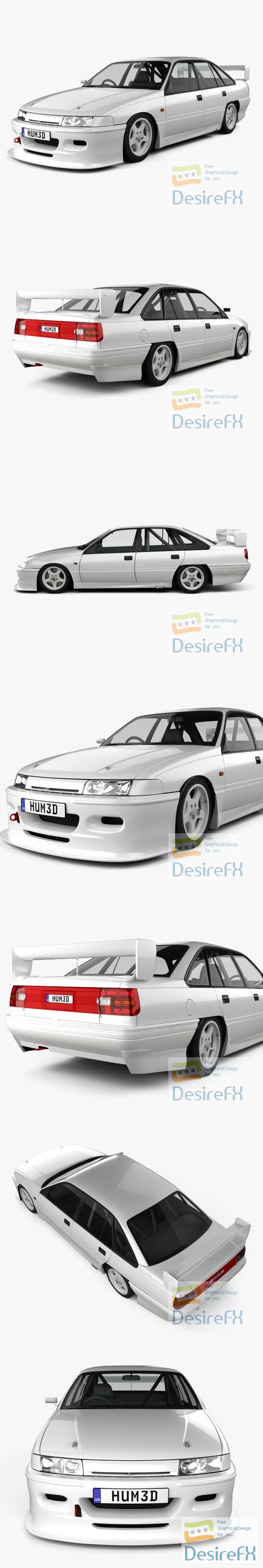 Holden Commodore Touring Car 1993 3D Model