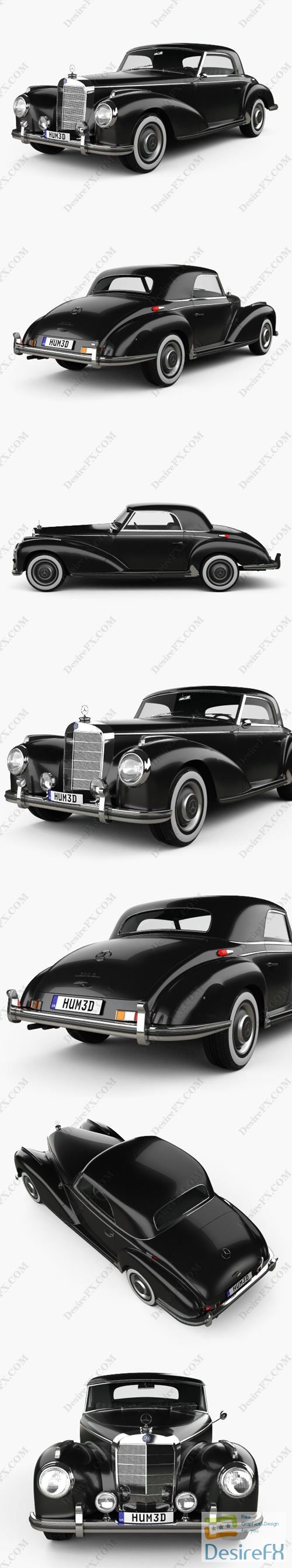 Mercedes-Benz 300 S Coupe 1951 3D Model