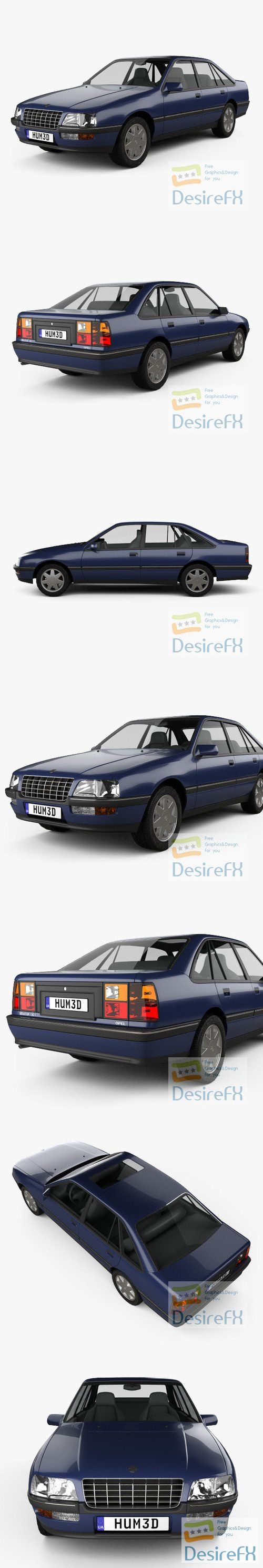 Opel Senator 1987 3D Model