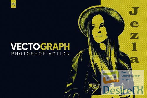 Vectograph Photoshop Action 4959922