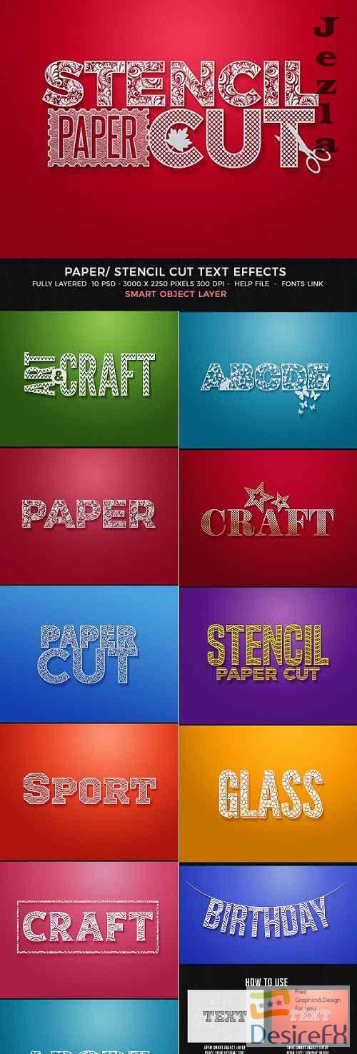 Paper Cut/Stencil Cut Text Effect - 28059651