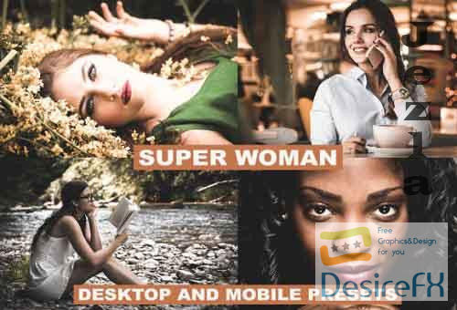 Mobile and Desktop Presets Super Woman