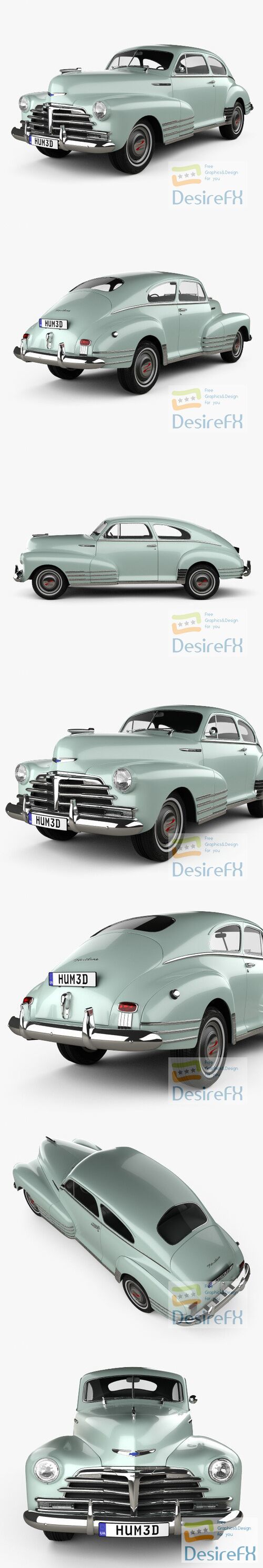 Chevrolet Fleetline 2-door Aero Sedan 1948 3D Model