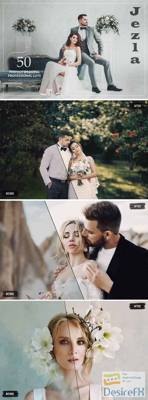 50 Perfect Wedding LUTs (Look Up Tables) - 5376091