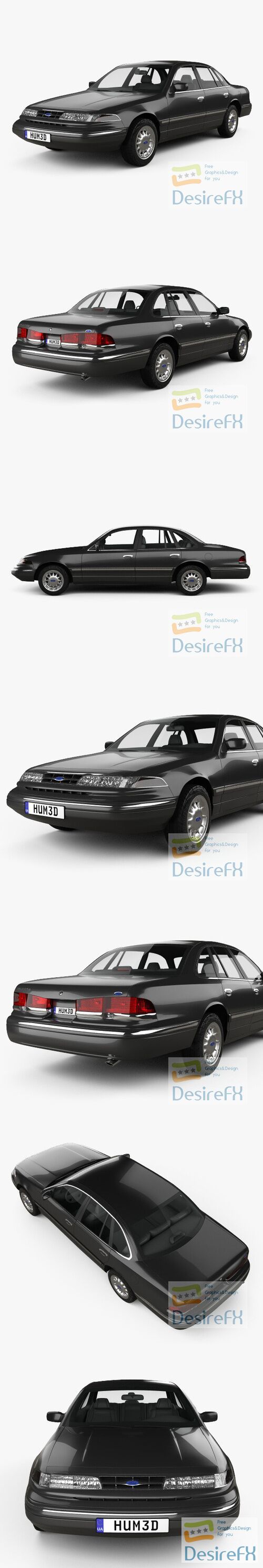 Ford Crown Victoria 1995 3D Model