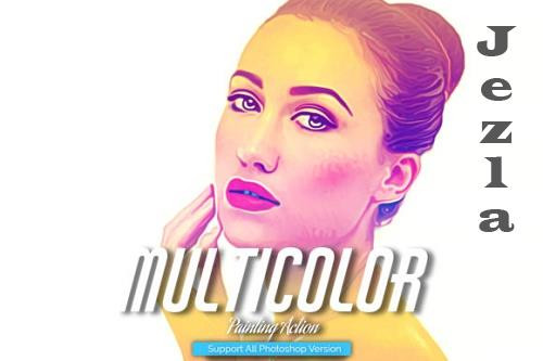 Multi Color Painting Photoshop Action