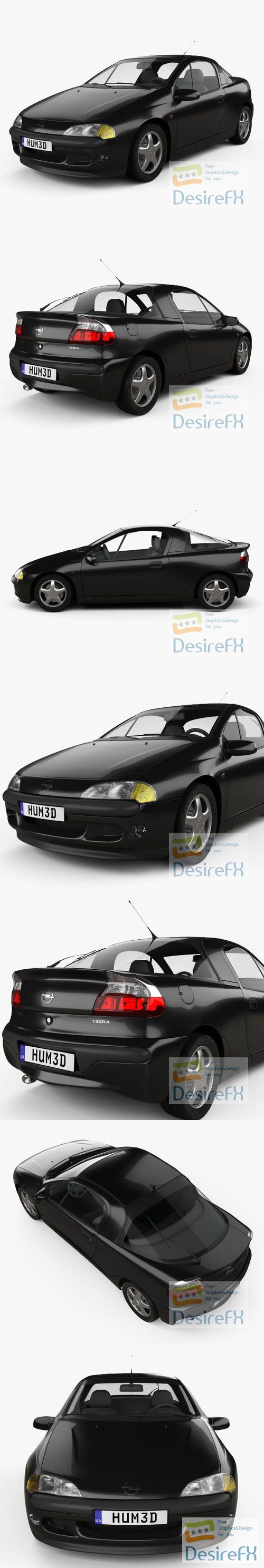 Opel Tigra 1994 3D Model