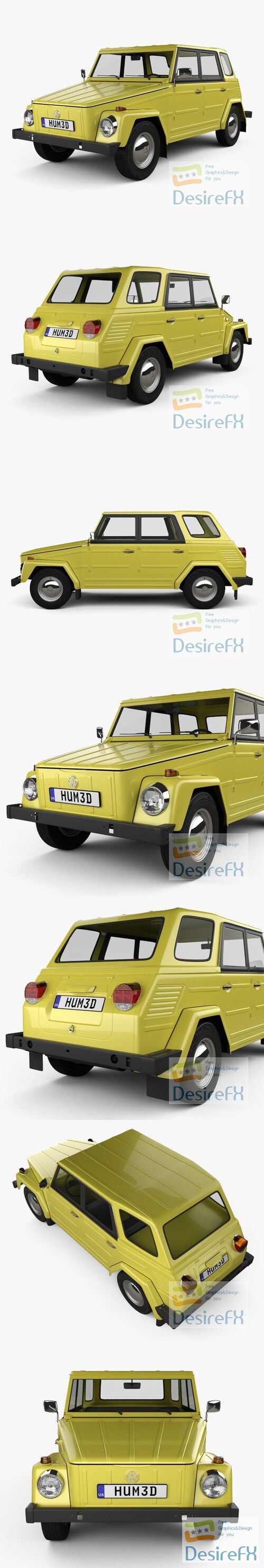 Volkswagen Type 181 1973 3D Model