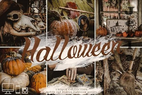 10 Halloween presets &amp; Horror Lightroom presets - 934523