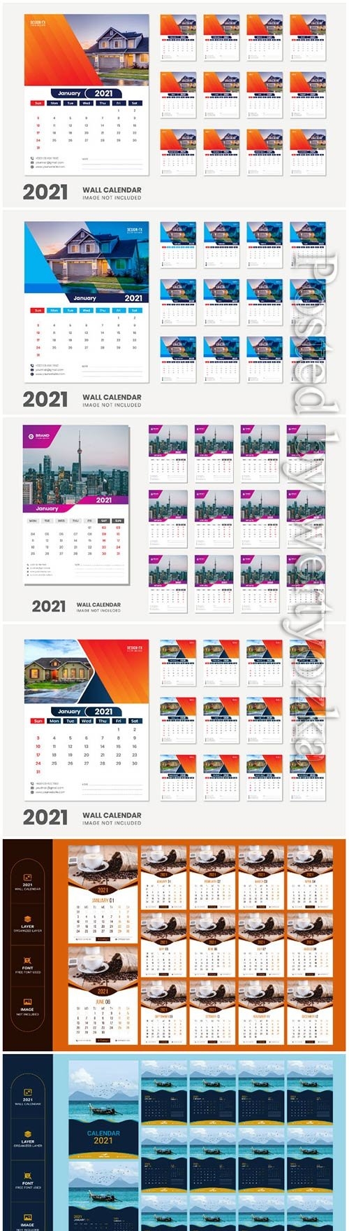 2021 desk calendar - 12 months included
