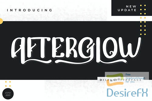 Afterglow | Display Typeface Font