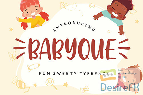 Babyque Fun Sweety Typeface