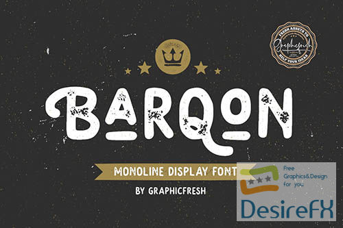 Barqon | Display Monoline Font