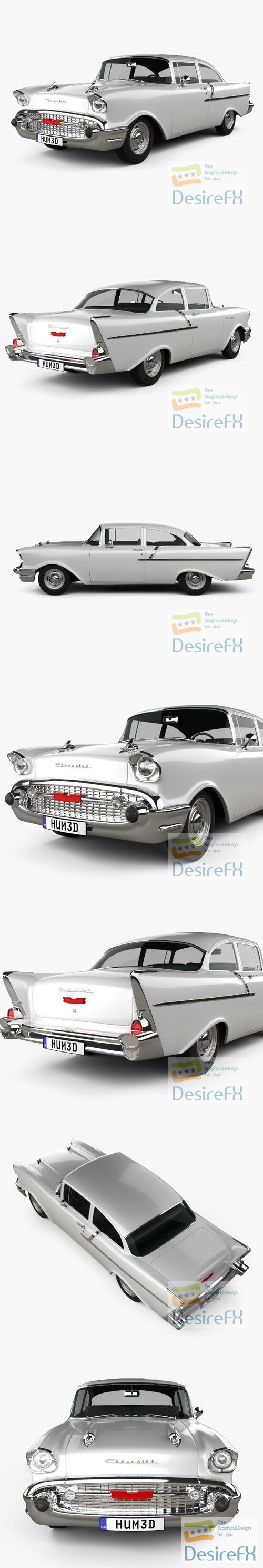 Chevrolet 150 sedan 1957 3D Model
