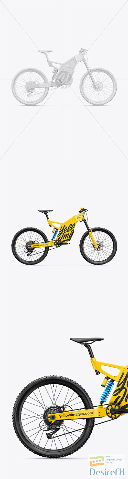Electric Bike Mockup - Right Side View 66417