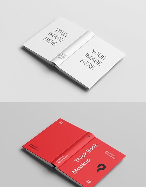 Cover Side of Open Book Mockup 332736876
