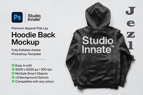 CreativeMarket - Hoodie Back Mockup 5478455