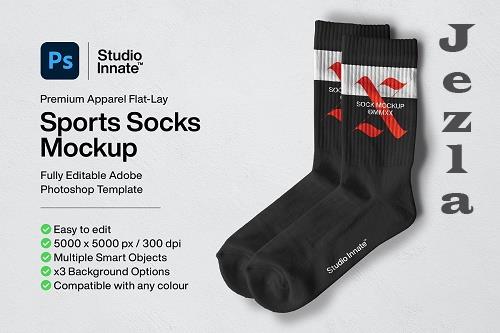 CreativeMarket - Sports Socks - Mockup 5462046