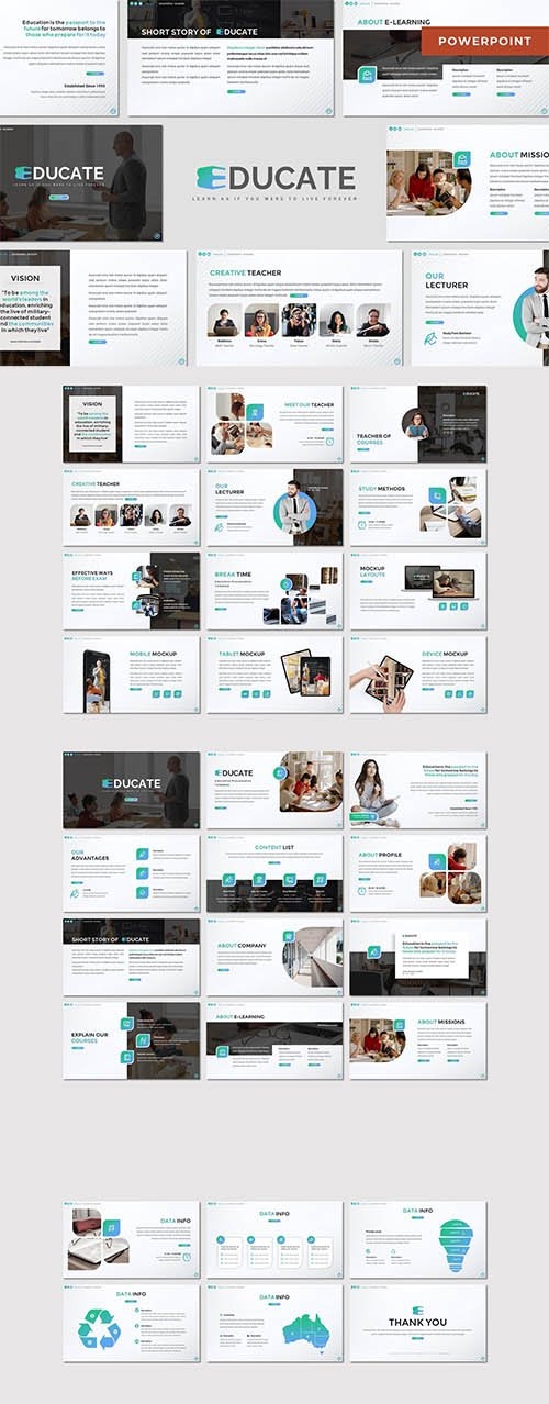 Educate - Education Powerpoint, Google Slides and Keynote Template