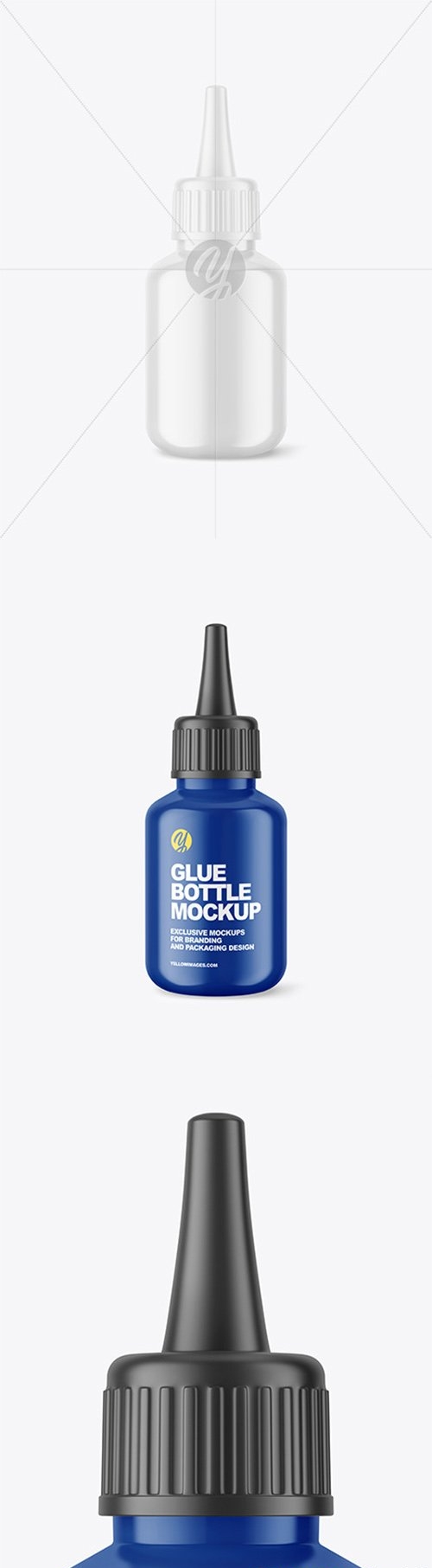 Glossy Glue Bottle Mockup 66588