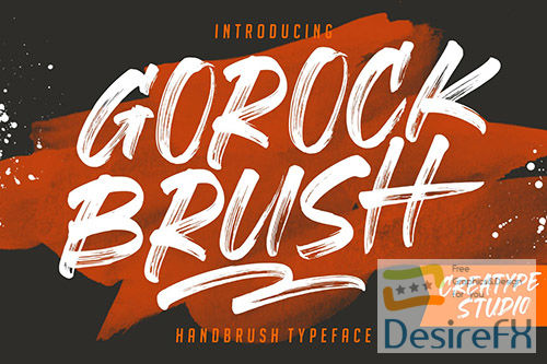 Gorock Brush Typeface