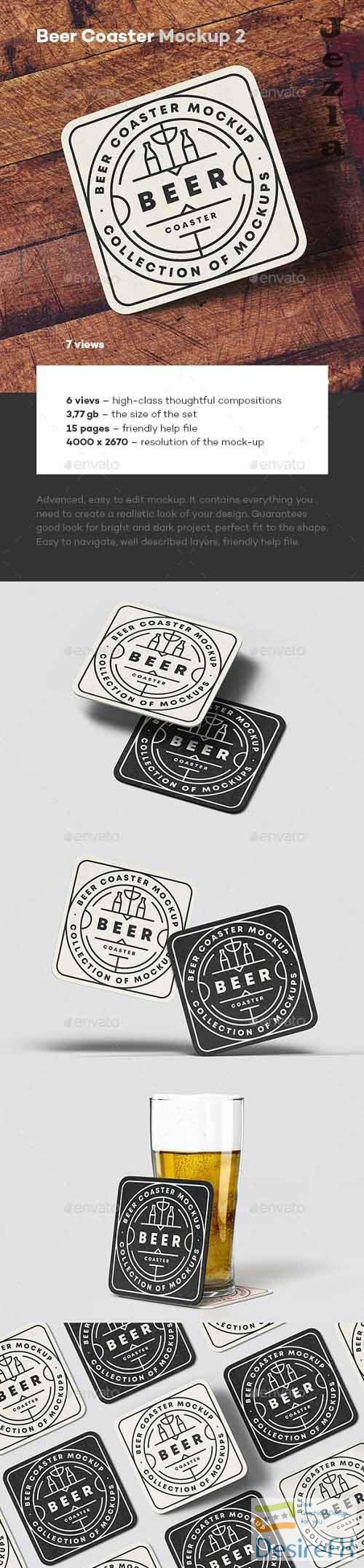 GraphicRiver - Beer Coaster Mock-up 2 28821829