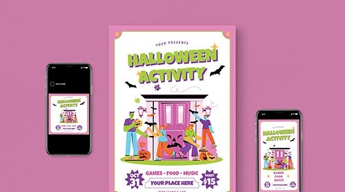 Halloween Activity Flyer Pack