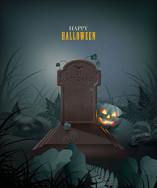 Halloween themed vector illustration