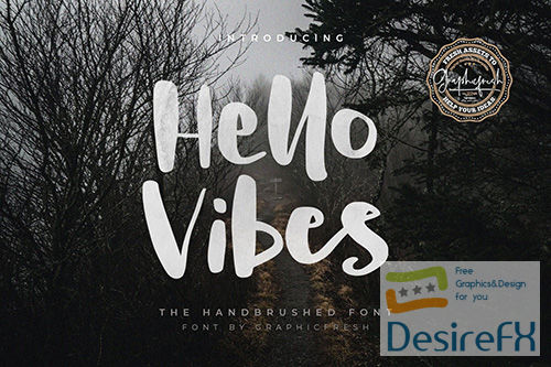 Hello Vibes - The Handbrushed Font