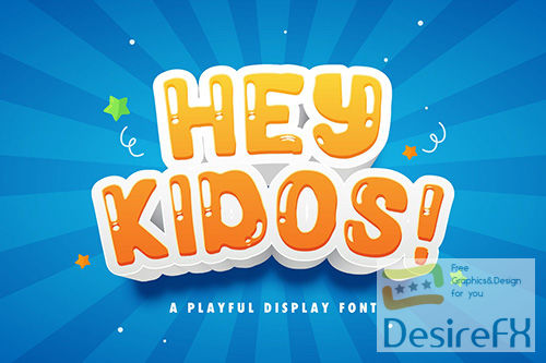 Hey Kidos! - Playful Display Font