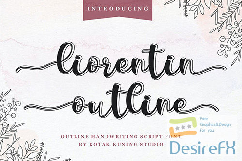 Liorentin Outline Script Font