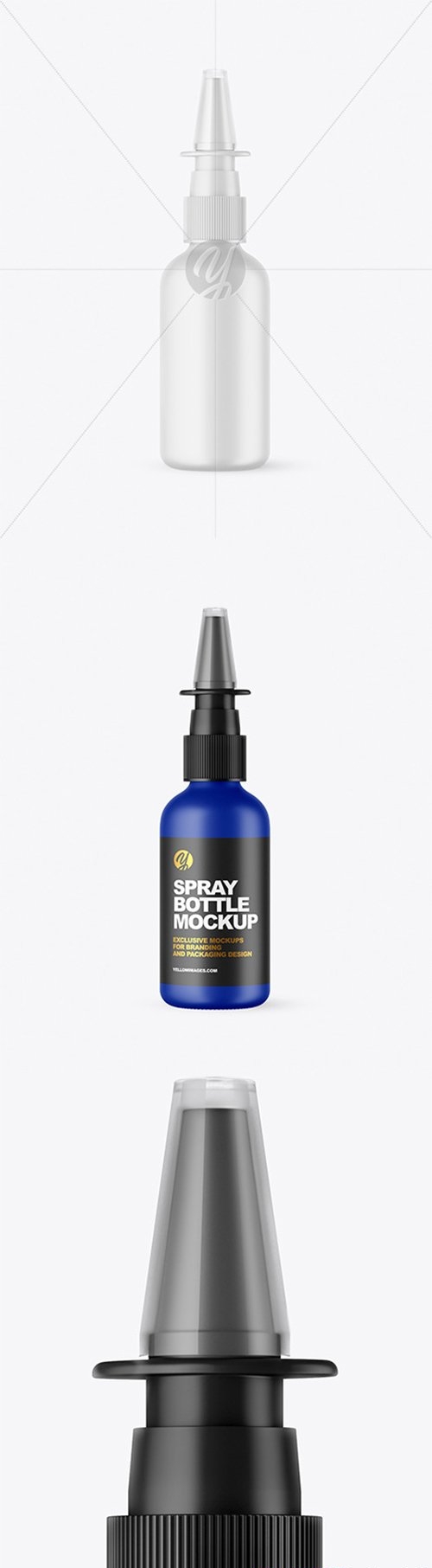 Matte Nasal Spray Bottle Mockup 66428