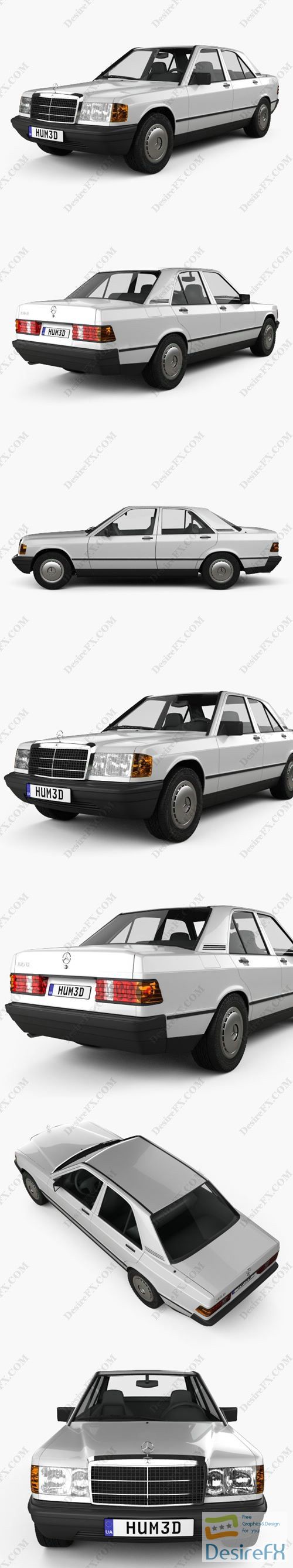 Mercedes-Benz 190 1982 3D Model