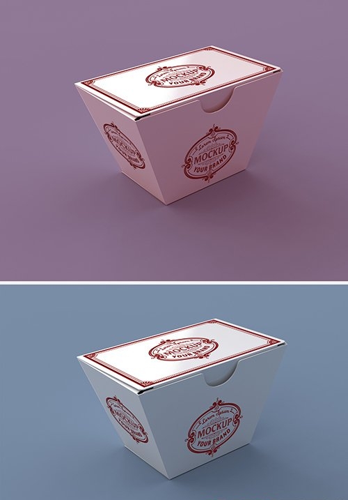 Paper Food Box Mockup 345718659