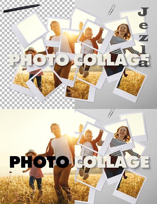 Photo Collage Effect Mockup - 384839553