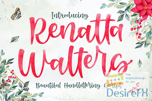 Renatta Walters - Modern Script Font