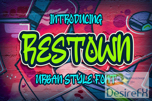 Restown - Urban Style Font