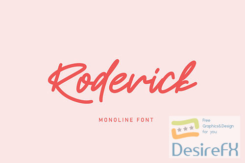 Roderick | Monoline Font